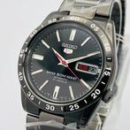 Seiko - 5 Black Dial Automatic - Sans Prix de Réserve -, Handtassen en Accessoires