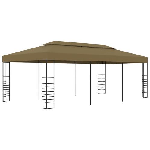 vidaXL Prieel 180 g/m² 6x3x2,7 m taupe, Tuin en Terras, Partytenten, Nieuw, Verzenden