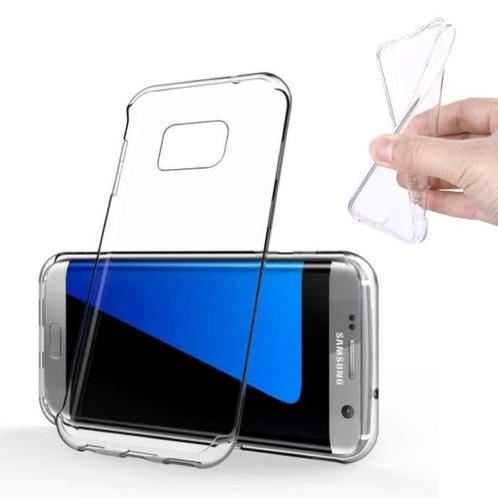 Samsung Galaxy S7 Edge Transparant Clear Case Cover Silicone, Télécoms, Téléphonie mobile | Housses, Coques & Façades | Samsung