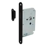 Woningbouw magneet loopslot zwart - voor binnendeur, Ophalen of Verzenden, Nieuw, Overige materialen, Slot