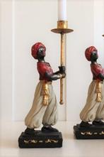 Kandelaar (2) - Hars, Metaal