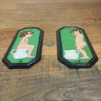 Signes des toilettes : Garçon, Fille - Plaque (2) - Fonte