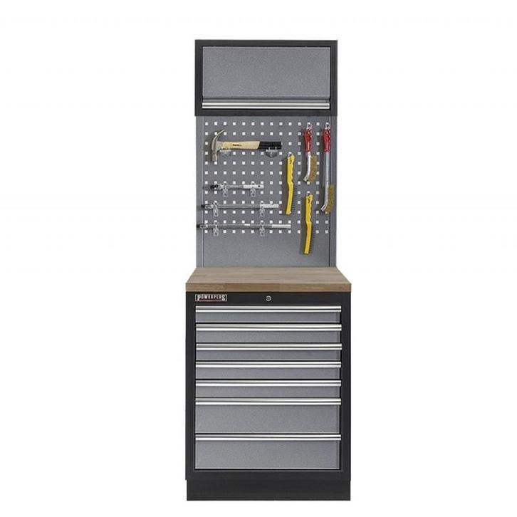 Werkplaatskast met zeven laden, hardhouten werkblad +, Doe-het-zelf en Bouw, Werkbanken, Ophalen of Verzenden