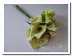 Calla lichtGroen 3. 5*5 cm. / bundel Calla lichtgroe, Huis en Inrichting, Woonaccessoires | Kunstplanten en Kunstbloemen, Nieuw