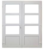 Dubbele deur wit Basic Plus b150 x 204 cm, Bricolage & Construction, Fenêtres & Moustiquaires, Ophalen of Verzenden, Buitendeur