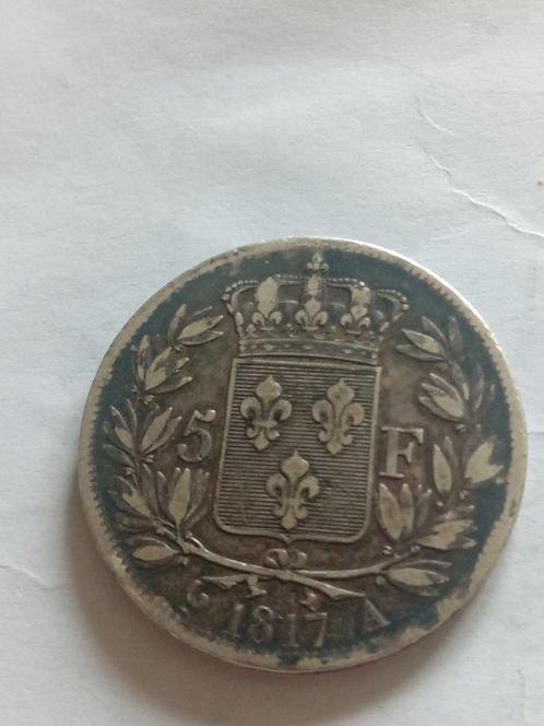 Frankrijk. Louis XVIII. 5 Francs 1817-A, Paris (Zonder, Postzegels en Munten, Munten | Europa | Euromunten