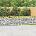 vidaXL Lit surélevé à gabions arqué 600x50x100 cm Fer, Tuin en Terras, Verzenden