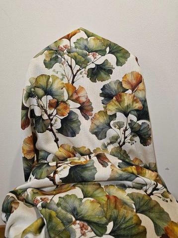 Nouveau design en lino ! Tissu artistique floral exclusif,