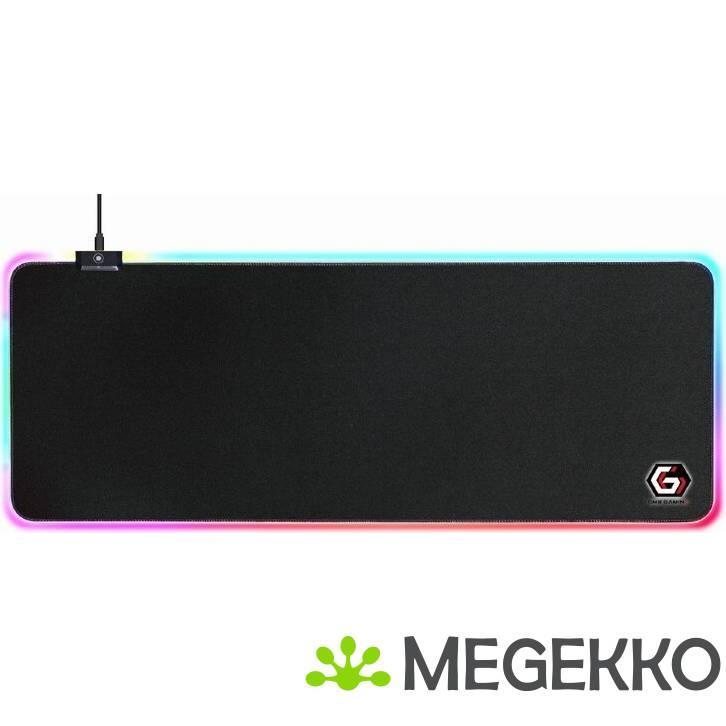 Gembird MP-GAMELED-L muismat Game-muismat Zwart, Informatique & Logiciels, Ordinateurs & Logiciels Autre, Envoi