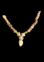 Oud-Romeins Geel Glas Kralenketting (Zonder minimumprijs), Antiek en Kunst