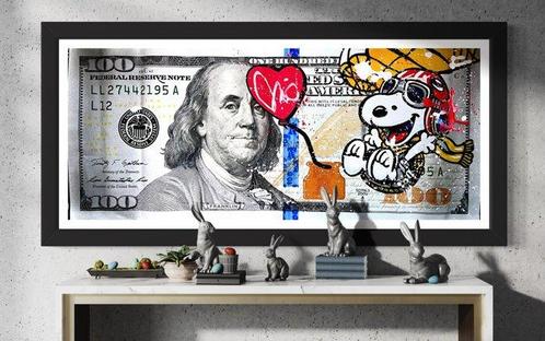Moabit - Snoopy X Happiest Dog in Town X $100 X Oversized, Antiek en Kunst, Kunst | Schilderijen | Modern