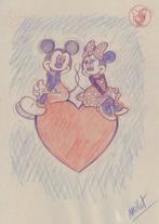 Millet - 1 Original colour drawing - Mickey and Minnie Mouse