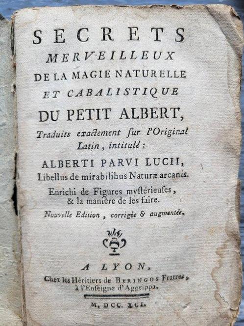 Albertus Parvus Lucius - Secrets merveilleux de la magie, Antiek en Kunst, Antiek | Boeken en Manuscripten