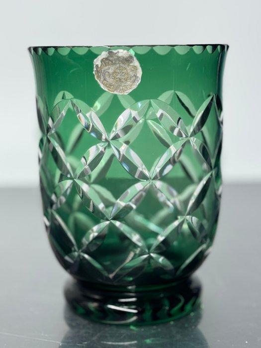 Val Saint Lambert - Vaas - Kristal - Vase vert VSL, Antiek en Kunst, Antiek | Glaswerk en Kristal