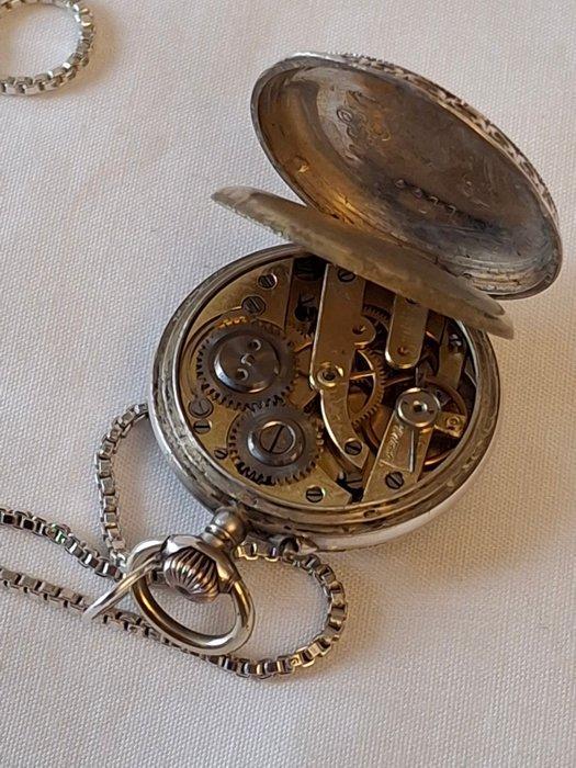Argent - Montre pendentif - Montre à chaîne,, Antiek en Kunst, Antiek | Zilver en Goud