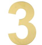 BASICS Huisnummer LBHN100-3 PVD mat goud, Nieuw, Overige materialen, Klink of Kruk