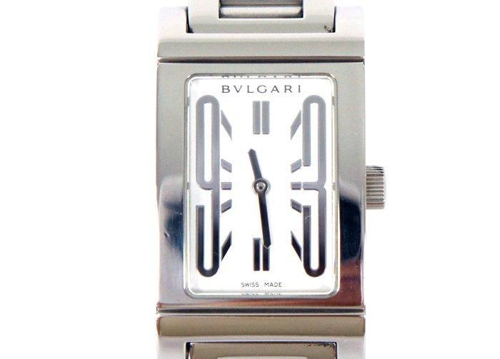 Bvlgari - Rettangolo Stainless Steel White Dial Quartz, Handtassen en Accessoires, Horloges | Heren