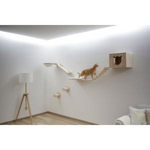 Mur descalade anden, nature/blanc, 8 pc, Animaux & Accessoires, Accessoires pour chats