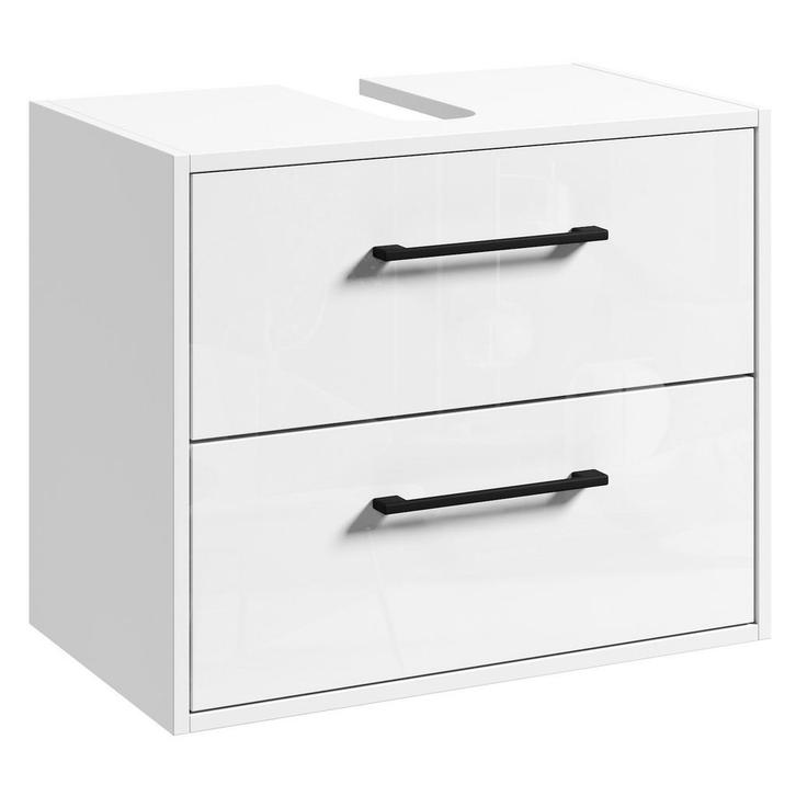 Wastafel Onderkast Florence 60 x cm 35 cm x 47 cm - Mat Wit, Huis en Inrichting, Badkamer | Badkamermeubels, Nieuw, Verzenden