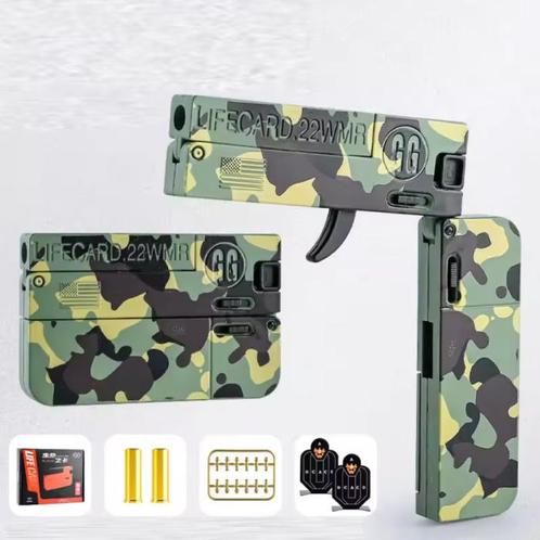 Lifecard Vouwbaar Soft Bullet Pistool - Speelgoed Shell, Kinderen en Baby's, Speelgoed | Overig, Nieuw, Verzenden