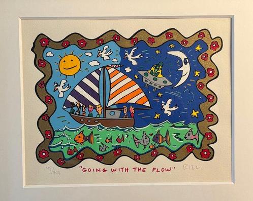 James Rizzi (1950-2011) - Going With The Flow, Antiek en Kunst, Kunst | Schilderijen | Modern