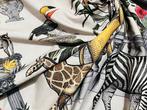 Ecosysteem van elegantie: katoenen stof met dieren in het