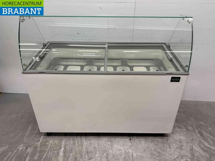 Verrijdbare Combisteel Tenerife Schepijsvitrine 10 bakken, Zakelijke goederen, Horeca | Keukenapparatuur, Ophalen of Verzenden
