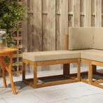 vidaXL Buitenstoel Bank Massief Acacia Hout Naturel, Tuin en Terras, Verzenden, Nieuw