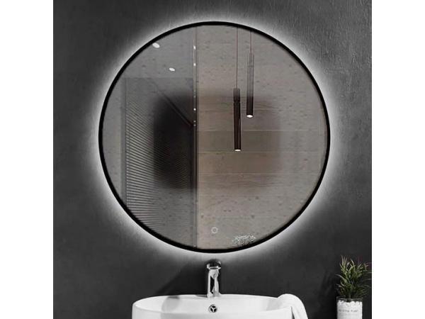 Veiling - Badkamerspiegel - 60x60 - LED Verlichting - Zwart, Bricolage & Construction, Sanitaire