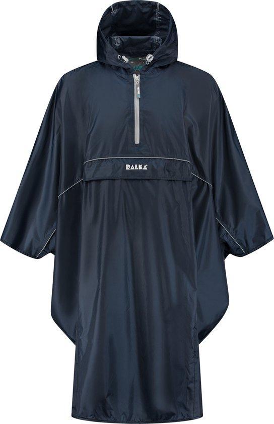 Ralka Regenponcho Waterdicht & Reflectie - Blauw - Volwas..., Fietsen en Brommers, Fietsaccessoires | Fietshelmen, Nieuw, Verzenden