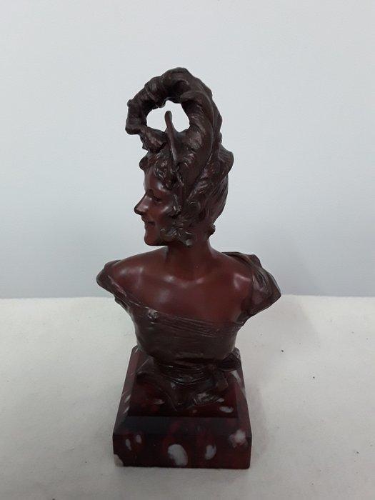 George van der Straeten - Sculpture, Lachende charmante dame, Antiek en Kunst, Kunst | Designobjecten