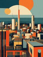 RINGER - Minimalist City #1 Toile  (XL), Antiek en Kunst