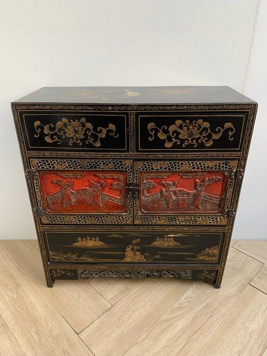 Kabinet - Hout, Messing - China, Antiek en Kunst, Antiek | Overige Antiek