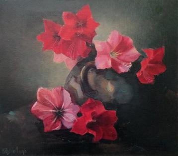 Frits Weiland (1888-1950) - Still life with red Amaryllis