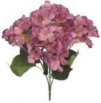 Hortensia Hydrangea Groot Vintage Pink Zijdenbloem 45 cm, Nieuw