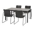 Taste by 4 Seasons Palma tuinset antraciet met Goa tafel HPL, Nieuw