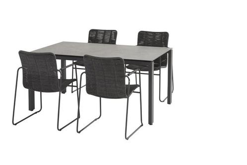 Taste by 4 Seasons Palma tuinset antraciet met Goa tafel HPL, Tuin en Terras, Tuinsets en Loungesets