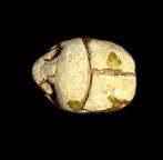 Oude Egypte, Nieuwe rijk scarabee van steatiet - 1.3 cm, Antiquités & Art