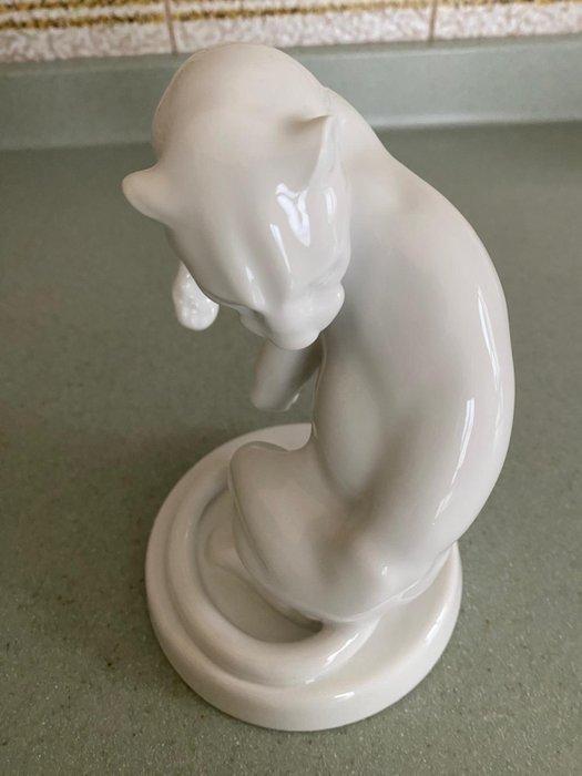 Meissen - Erich Oehme - Beeld, Panther - Meissen, Germania -, Antiek en Kunst, Antiek | Glaswerk en Kristal