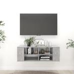vidaXL Tv-wandmeubel 102x35x35 cm bewerkt hout betongrijs, Huis en Inrichting, Verzenden, Nieuw