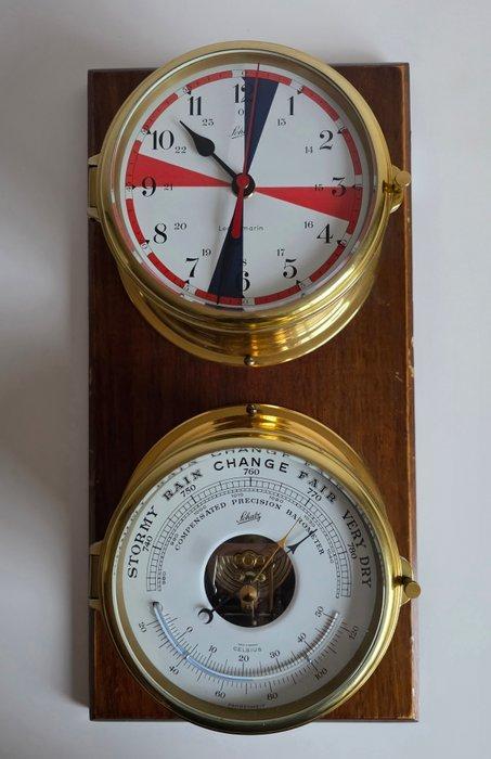 Schatz Royal set - Horloge de bateau et baromètre, August, Antiek en Kunst, Antiek | Wandborden en Tegels