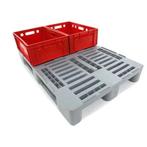 H1 Hygiene Pallet 1200x800x160mm grijs nieuw, Ophalen of Verzenden