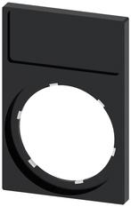 Siemens SIRIUS ACT Porte-Étiquette 22mm Cadre Noir -, Bricolage & Construction, Électricité & Câbles, Verzenden