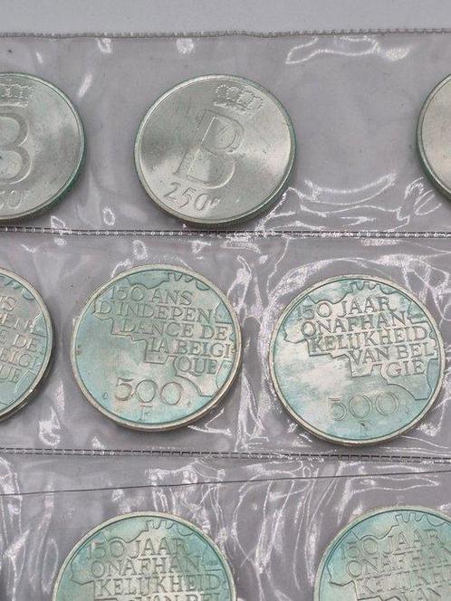 België. 250, 500 Francs 1830/1980 (Zonder Minimumprijs), Postzegels en Munten, Munten | Nederland