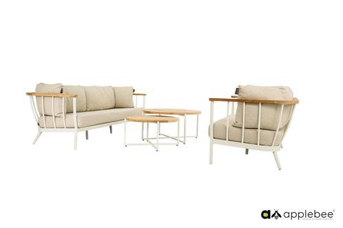 Apple Bee Condor loungeset Oyster 4-delig |, Tuin en Terras, Tuinsets en Loungesets