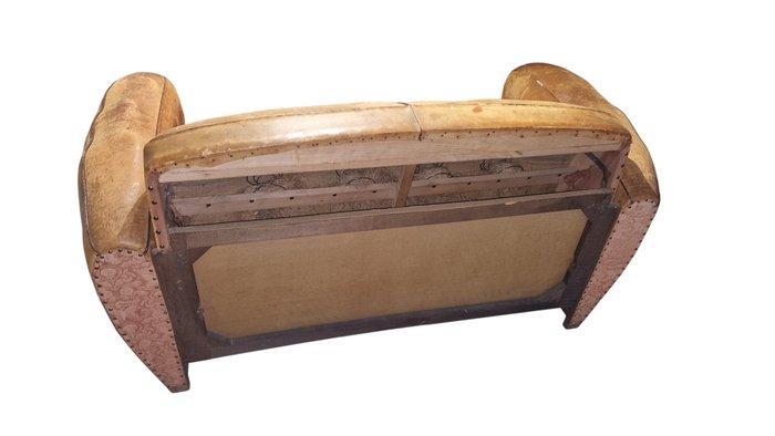 Club - Canapé - Cuir - Canapé Club 60, Antiek en Kunst, Curiosa en Brocante