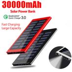 Externe 30.000mAh Solar Charger Powerbank Zonnepaneel, Verzenden, Nieuw, Stuff Certified®