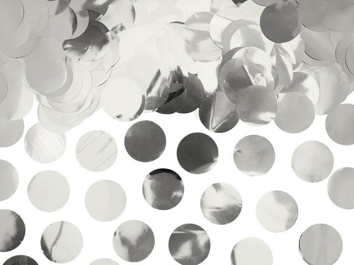 Confetti Rond Zilver, Hobby en Vrije tijd, Feestartikelen, Nieuw, Verzenden