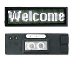 LED badge - Magnetisch - 9,5 x 3,5 - Wit, Huis en Inrichting, Nieuw, Verzenden