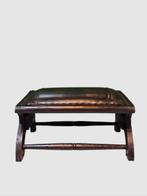 Ottoman - Bois, Cuir - Pouf antique